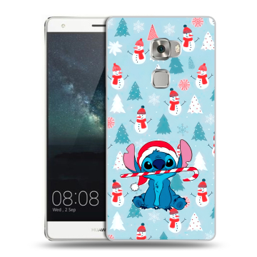 Пластиковый чехол на Huawei Mate S с принтом Стич Новый год Пластиковый чехол на Huawei Mate S с принтом Стич Новый год