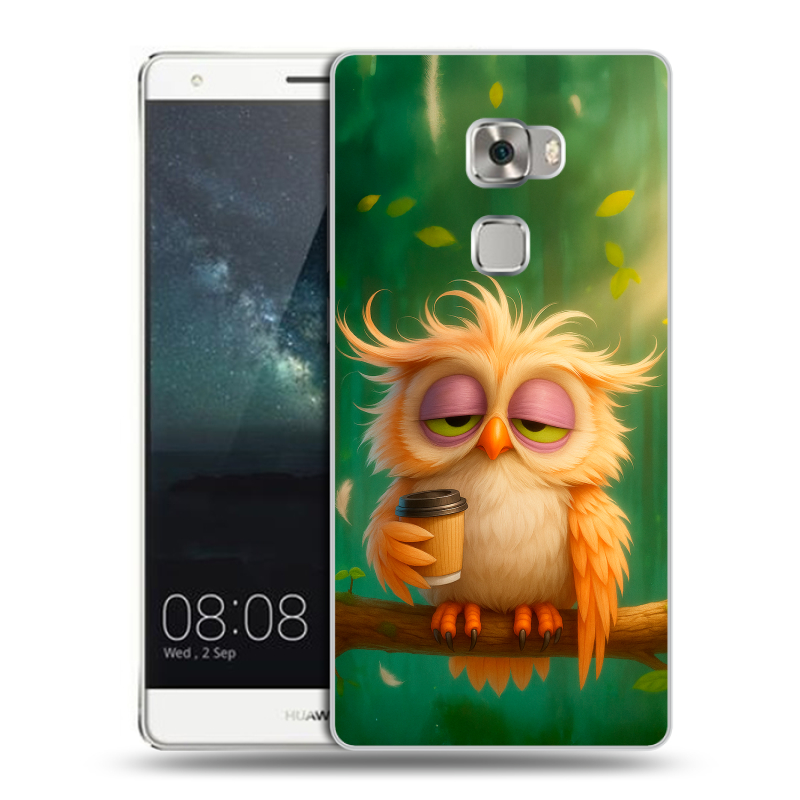 Пластиковый чехол на Huawei Mate S с принтом сова Пластиковый чехол на Huawei Mate S с принтом сова