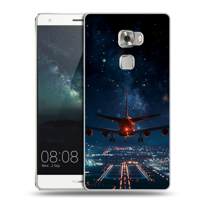 Пластиковый чехол на Huawei Mate S с принтом самолет Пластиковый чехол на Huawei Mate S с принтом самолет