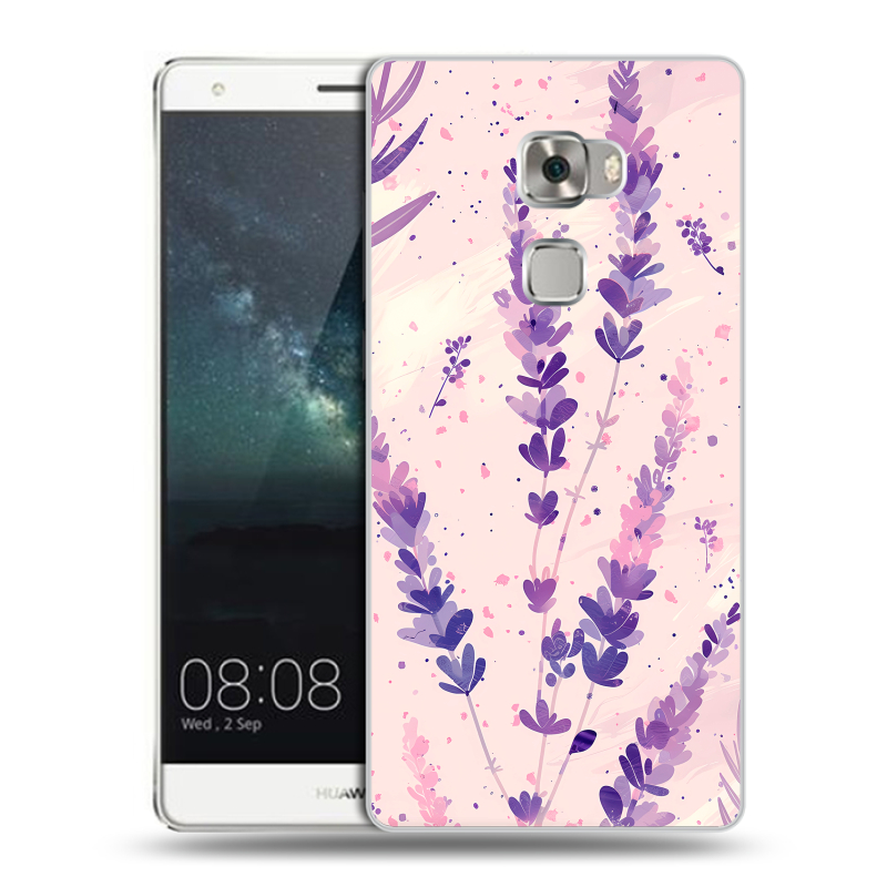 Пластиковый чехол на Huawei Mate S с принтом цветы лаванда Пластиковый чехол на Huawei Mate S с принтом цветы лаванда