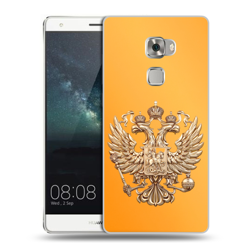 Пластиковый чехол на Huawei Mate S с принтом Герб Флаг России Пластиковый чехол на Huawei Mate S с принтом Герб Флаг России