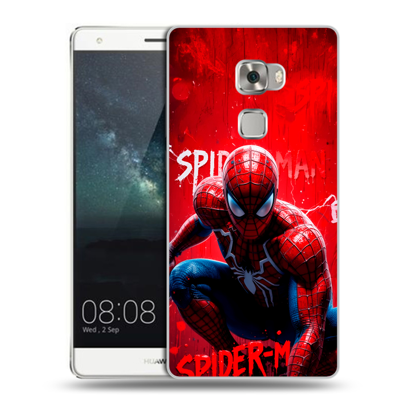 Пластиковый чехол на Huawei Mate S с принтом Spiderman Человек паук Пластиковый чехол на Huawei Mate S с принтом Spiderman Человек паук