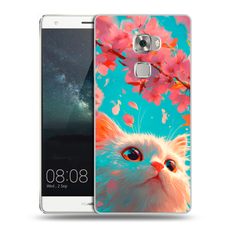 Пластиковый чехол на Huawei Mate S с принтом Красивый кот Пластиковый чехол на Huawei Mate S с принтом Красивый кот
