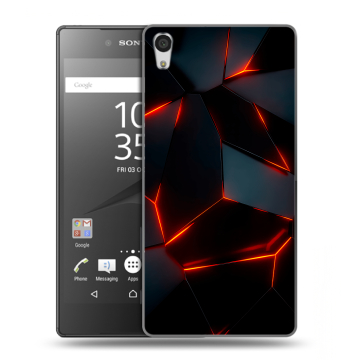 Силиконовый чехол на Sony Xperia Z5 Premium с принтом Яркие абстракции