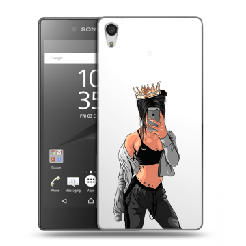 Силиконовый чехол на Sony Xperia Z5 Premium с принтом Женские принты