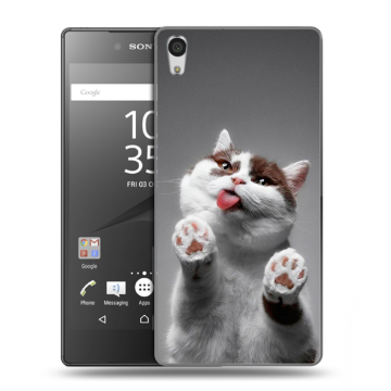 Силиконовый чехол на Sony Xperia Z5 Premium с принтом Коты