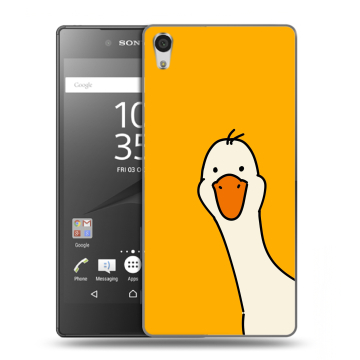 Силиконовый чехол на Sony Xperia Z5 Premium с принтом Утка