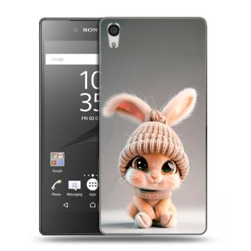 Силиконовый чехол на Sony Xperia Z5 Premium с принтом Кролик Силиконовый чехол на Sony Xperia Z5 Premium с принтом Кролик