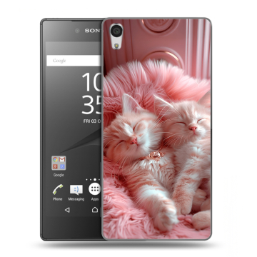 Силиконовый чехол на Sony Xperia Z5 Premium с принтом котята котики Силиконовый чехол на Sony Xperia Z5 Premium с принтом котята котики