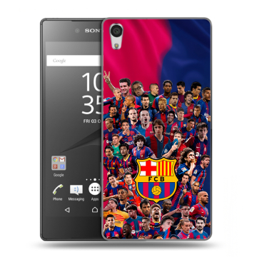 Силиконовый чехол на Sony Xperia Z5 Premium с принтом Барселона Barcelona Силиконовый чехол на Sony Xperia Z5 Premium с принтом Барселона Barcelona
