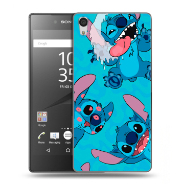 Силиконовый чехол на Sony Xperia Z5 Premium с принтом Лило и Стич Силиконовый чехол на Sony Xperia Z5 Premium с принтом Лило и Стич