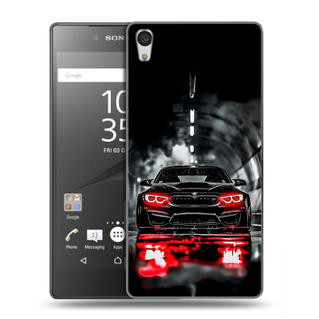 Силиконовый чехол на Sony Xperia Z5 Premium с принтом BMW БМВ Силиконовый чехол на Sony Xperia Z5 Premium с принтом BMW БМВ