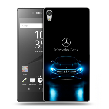 Силиконовый чехол на Sony Xperia Z5 Premium с принтом Mercedes Мерседес Силиконовый чехол на Sony Xperia Z5 Premium с принтом Mercedes Мерседес