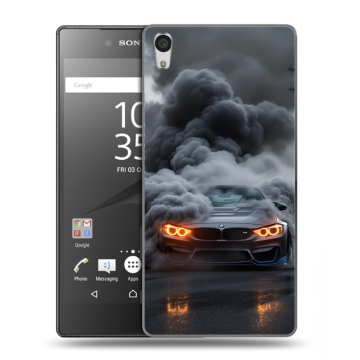 Силиконовый чехол на Sony Xperia Z5 Premium с принтом BMW БМВ Силиконовый чехол на Sony Xperia Z5 Premium с принтом BMW БМВ