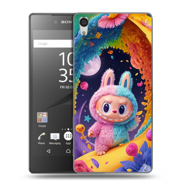 Силиконовый чехол на Sony Xperia Z5 Premium с принтом Labubu Лабубу