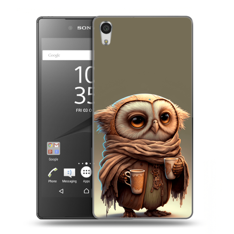 Пластиковый чехол на Sony Xperia Z5 Premium с принтом Сова Пластиковый чехол на Sony Xperia Z5 Premium с принтом Сова