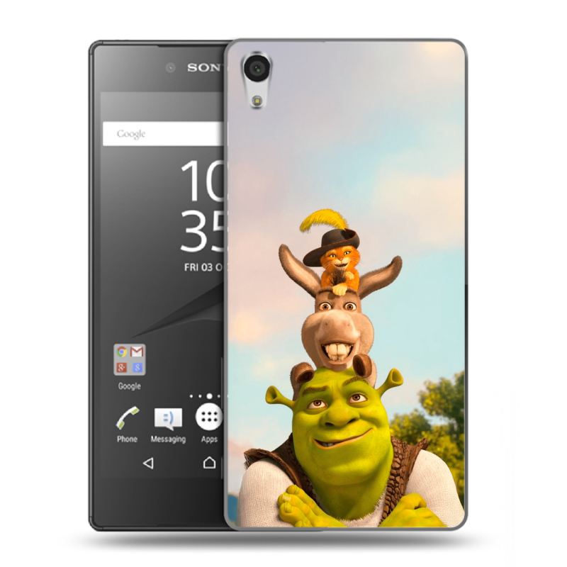Пластиковый чехол на Sony Xperia Z5 Premium с принтом Шрек Shrek Пластиковый чехол на Sony Xperia Z5 Premium с принтом Шрек Shrek