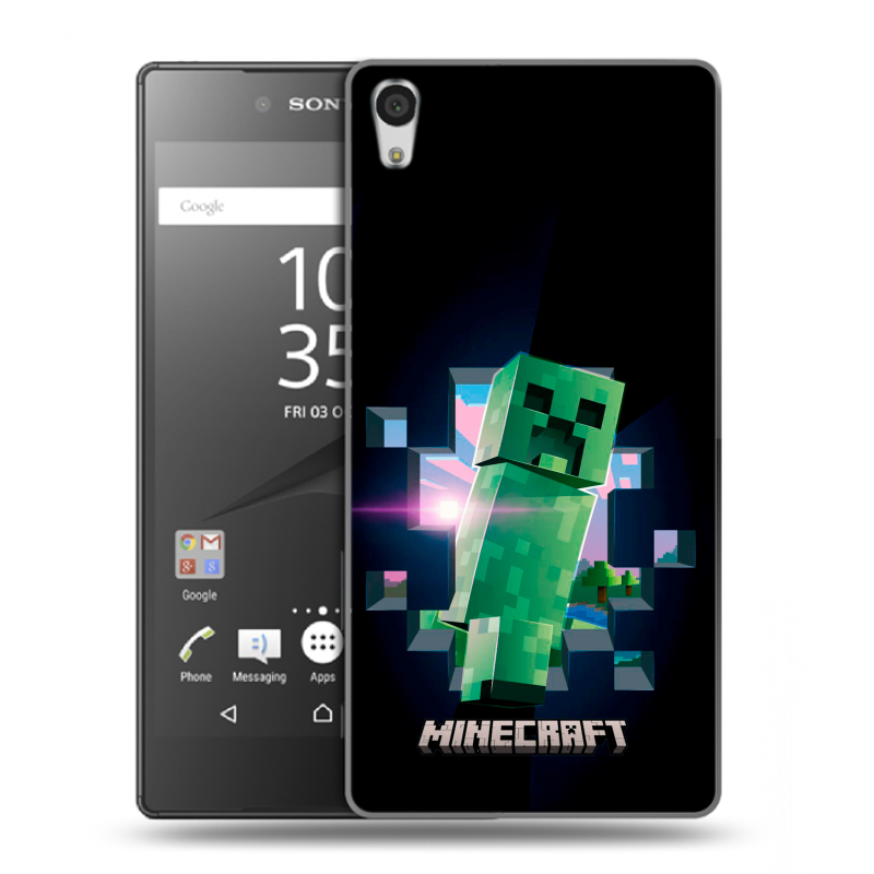 Пластиковый чехол на Sony Xperia Z5 Premium с принтом Майнкрафт Minecraft Пластиковый чехол на Sony Xperia Z5 Premium с принтом Майнкрафт Minecraft