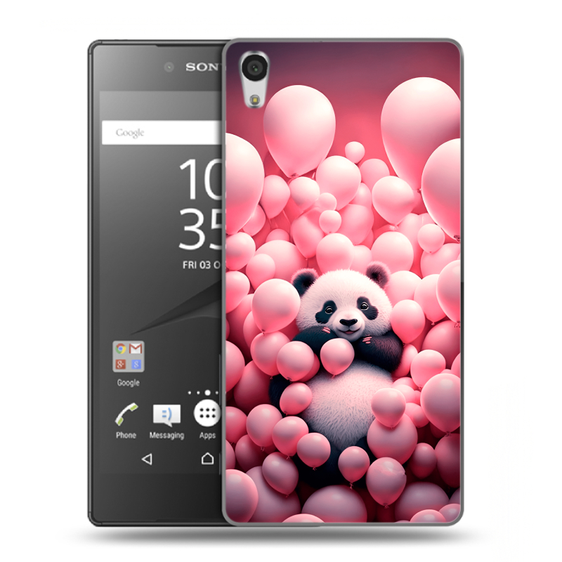 Пластиковый чехол на Sony Xperia Z5 Premium с принтом Панда Пластиковый чехол на Sony Xperia Z5 Premium с принтом Панда