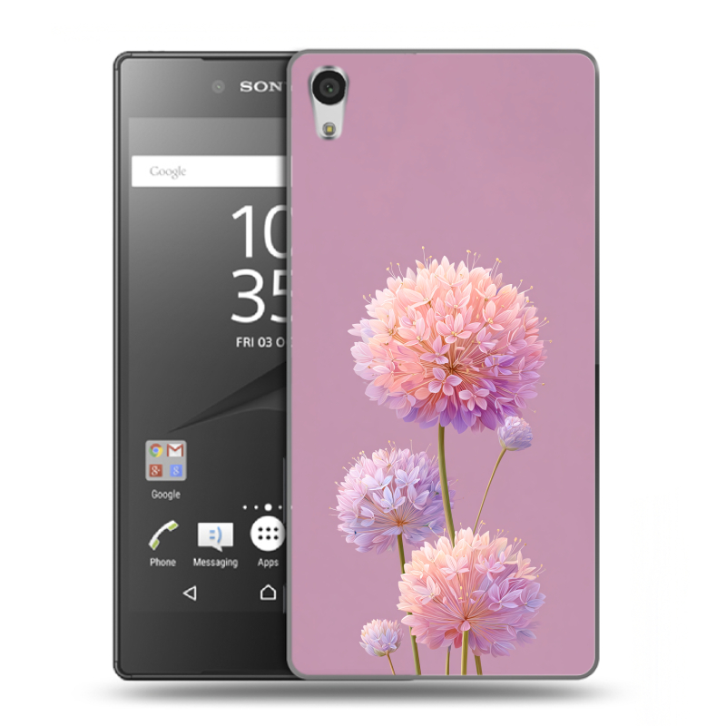 Пластиковый чехол на Sony Xperia Z5 Premium с принтом Цветы Пластиковый чехол на Sony Xperia Z5 Premium с принтом Цветы