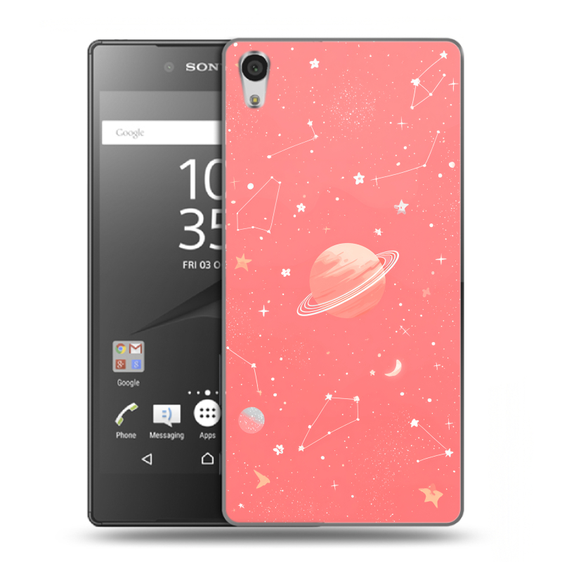 Пластиковый чехол на Sony Xperia Z5 Premium с принтом Розовый космос Пластиковый чехол на Sony Xperia Z5 Premium с принтом Розовый космос