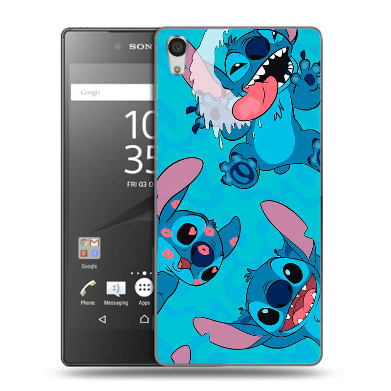 Пластиковый чехол на Sony Xperia Z5 Premium с принтом Лило и Стич Пластиковый чехол на Sony Xperia Z5 Premium с принтом Лило и Стич