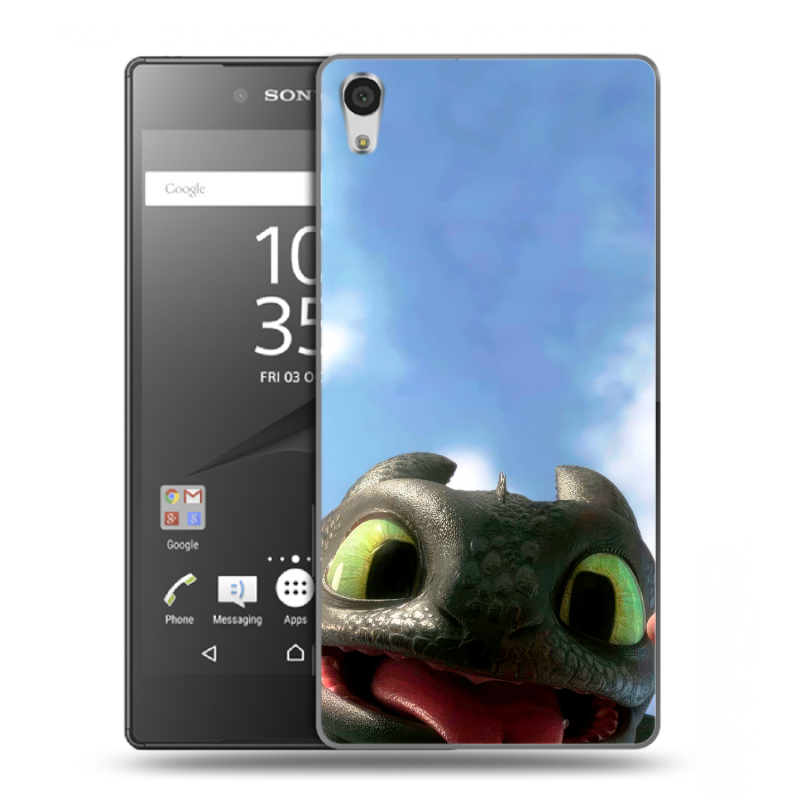 Силиконовый чехол на Sony Xperia Z5 Premium с принтом Как приручить дракона Силиконовый чехол на Sony Xperia Z5 Premium с принтом Как приручить дракона