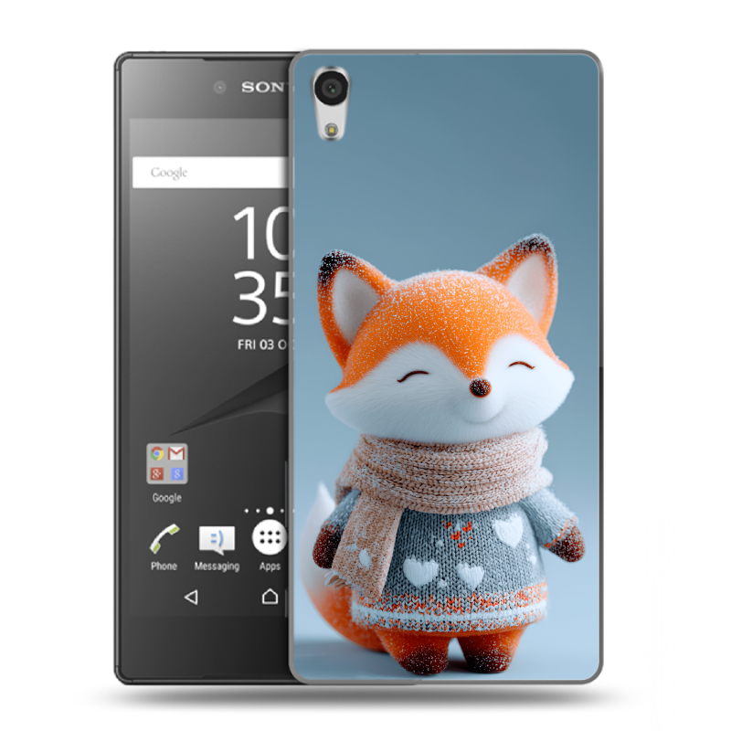 Силиконовый чехол на Sony Xperia Z5 Premium с принтом Лиса Силиконовый чехол на Sony Xperia Z5 Premium с принтом Лиса