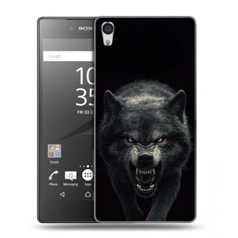 Силиконовый чехол на Sony Xperia Z5 Premium с принтом Волк Силиконовый чехол на Sony Xperia Z5 Premium с принтом Волк