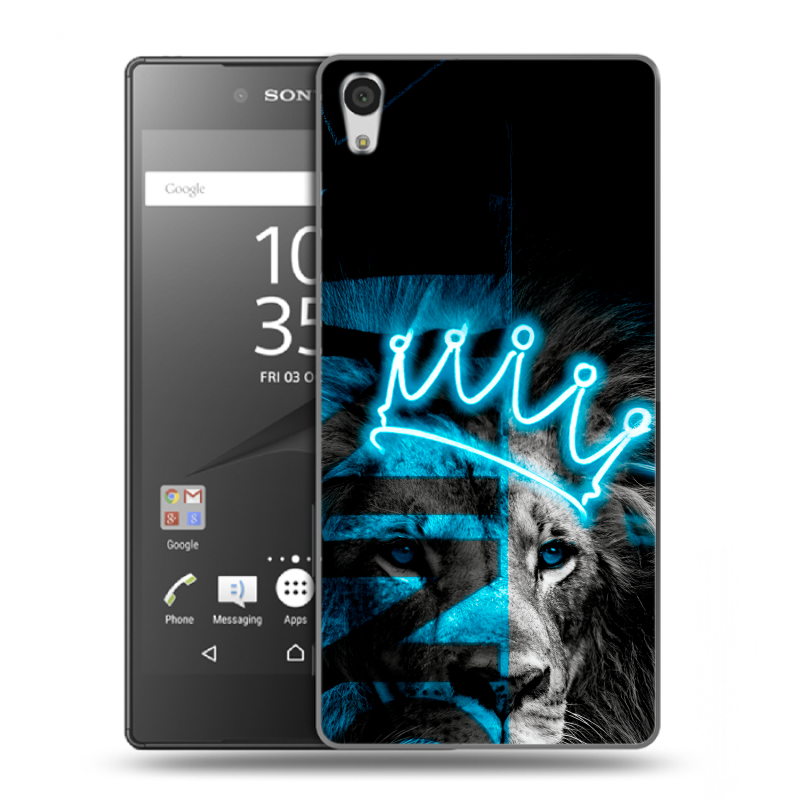 Пластиковый чехол на Sony Xperia Z5 Premium с принтом Король лев Пластиковый чехол на Sony Xperia Z5 Premium с принтом Король лев