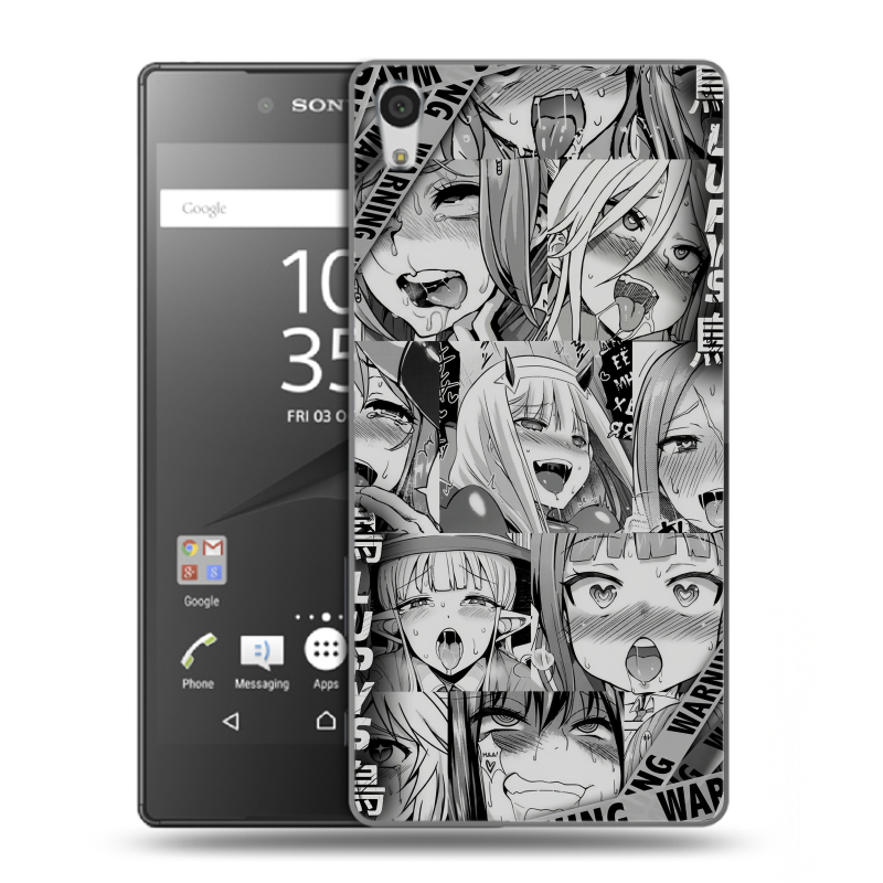 Силиконовый чехол на Sony Xperia Z5 Premium с принтом Ahegao Ахегао Аниме Силиконовый чехол на Sony Xperia Z5 Premium с принтом Ahegao Ахегао Аниме