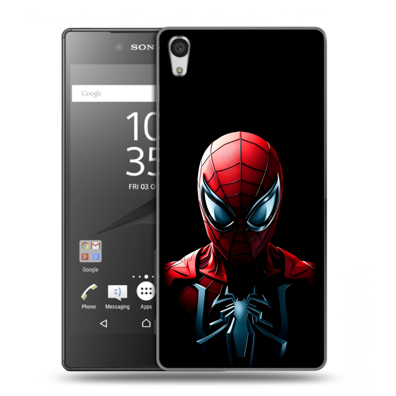Силиконовый чехол на Sony Xperia Z5 Premium с принтом Spiderman Человек паук Силиконовый чехол на Sony Xperia Z5 Premium с принтом Spiderman Человек паук