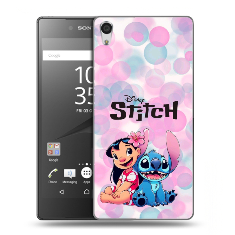 Силиконовый чехол на Sony Xperia Z5 Premium с принтом Лило и Стич Силиконовый чехол на Sony Xperia Z5 Premium с принтом Лило и Стич