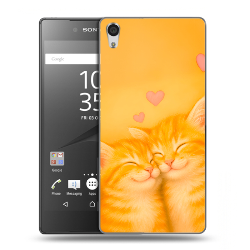 Силиконовый чехол на Sony Xperia Z5 Premium с принтом Милые котята Силиконовый чехол на Sony Xperia Z5 Premium с принтом Милые котята