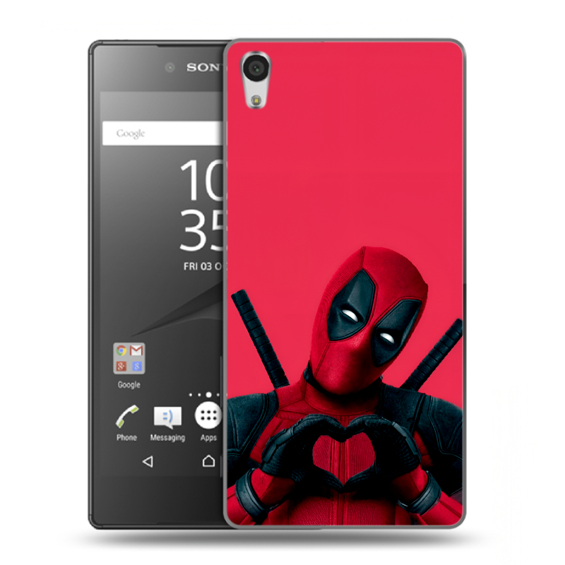 Силиконовый чехол на Sony Xperia Z5 Premium с принтом Дедпул Deadpool Силиконовый чехол на Sony Xperia Z5 Premium с принтом Дедпул Deadpool
