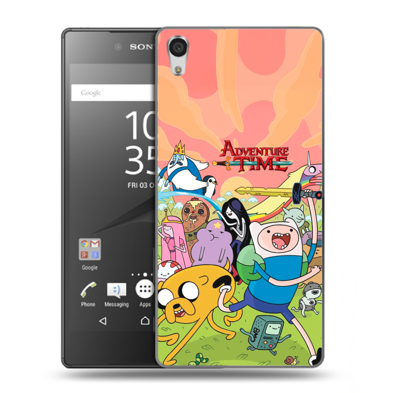 Силиконовый чехол на Sony Xperia Z5 Premium с принтом Adventure time Время приключений Силиконовый чехол на Sony Xperia Z5 Premium с принтом Adventure time Время приключений