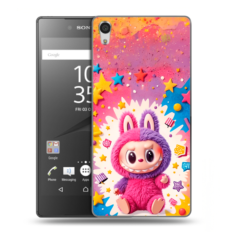 Силиконовый чехол на Sony Xperia Z5 Premium с принтом Labubu Лабубу Силиконовый чехол на Sony Xperia Z5 Premium с принтом Labubu Лабубу