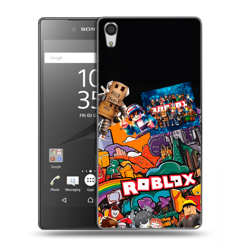Силиконовый чехол на Sony Xperia Z5 Premium с принтом Roblox Роблокс Силиконовый чехол на Sony Xperia Z5 Premium с принтом Roblox Роблокс