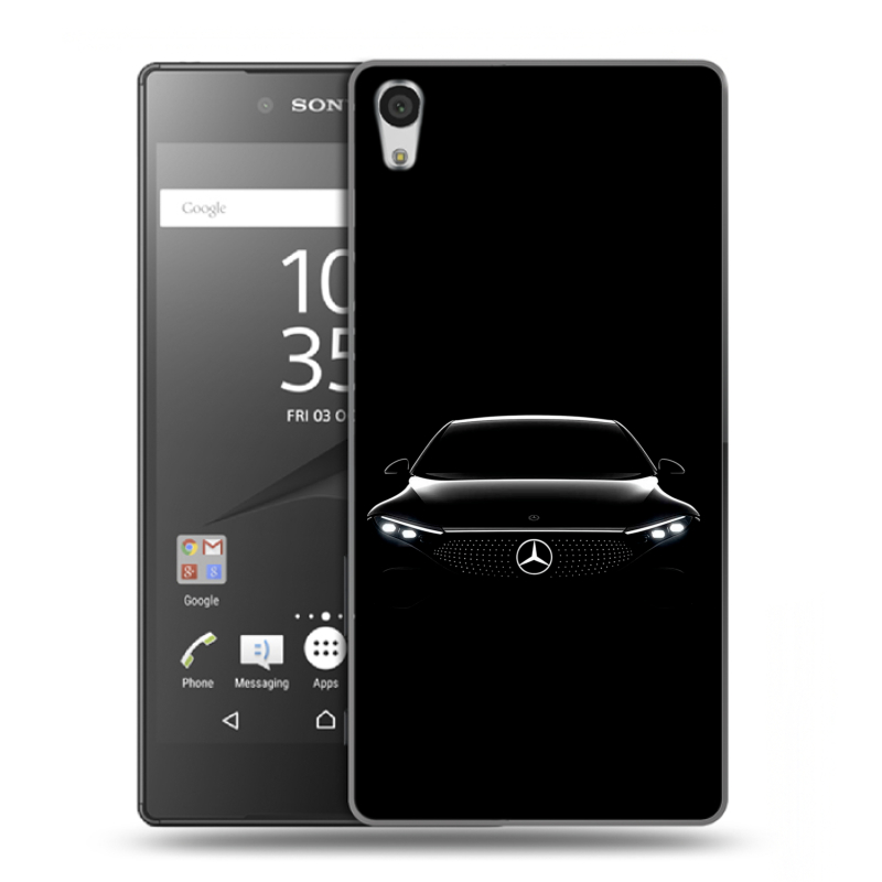 Силиконовый чехол на Sony Xperia Z5 Premium с принтом Mercedes Мерседес Силиконовый чехол на Sony Xperia Z5 Premium с принтом Mercedes Мерседес