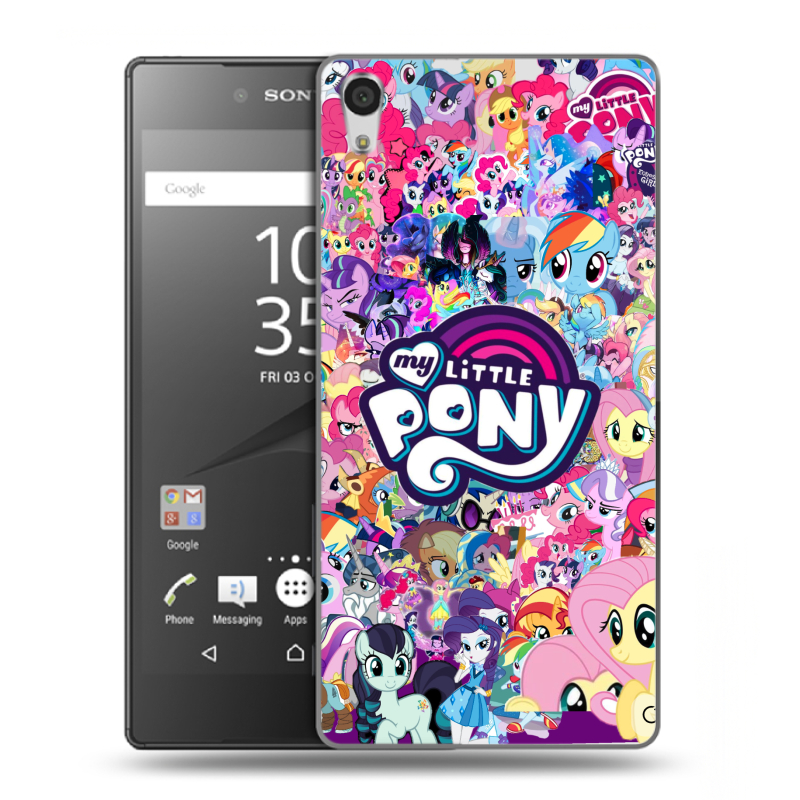 Силиконовый чехол на Sony Xperia Z5 Premium с принтом My little pony Дружба чудо Силиконовый чехол на Sony Xperia Z5 Premium с принтом My little pony Дружба чудо