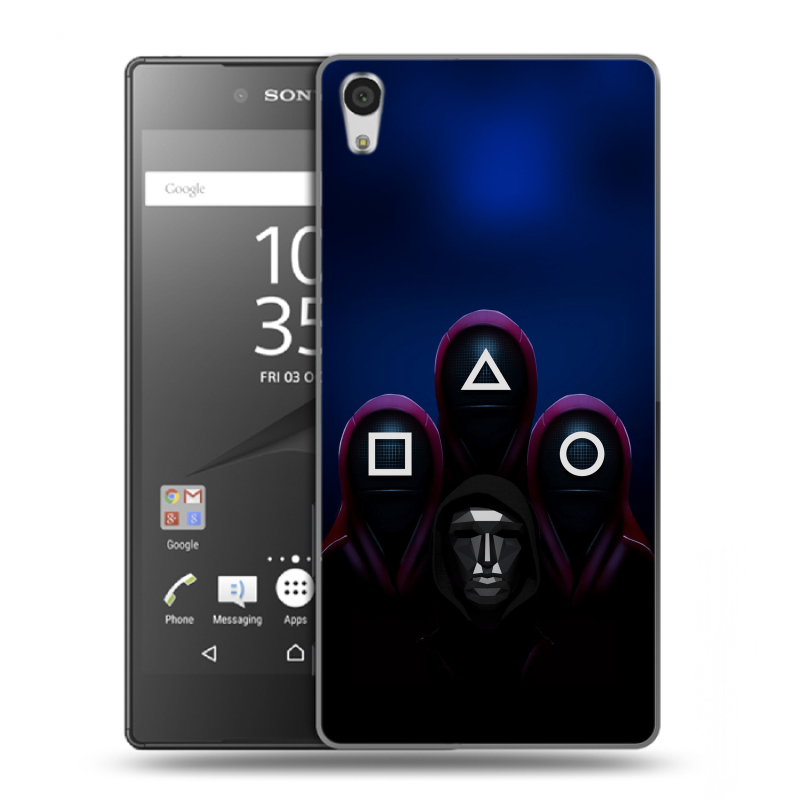 Силиконовый чехол на Sony Xperia Z5 Premium с принтом Игра Кальмара Силиконовый чехол на Sony Xperia Z5 Premium с принтом Игра Кальмара