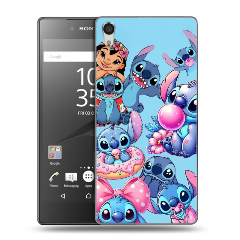 Силиконовый чехол на Sony Xperia Z5 Premium с принтом Лило и Стич Силиконовый чехол на Sony Xperia Z5 Premium с принтом Лило и Стич
