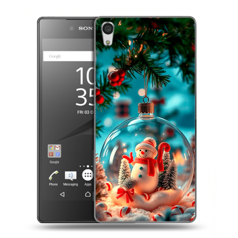 Силиконовый чехол на Sony Xperia Z5 Premium с принтом Новый год Силиконовый чехол на Sony Xperia Z5 Premium с принтом Новый год