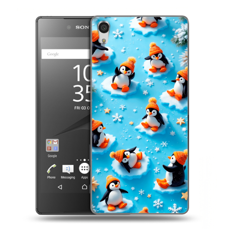Пластиковый чехол на Sony Xperia Z5 Premium с принтом Новый год Пластиковый чехол на Sony Xperia Z5 Premium с принтом Новый год