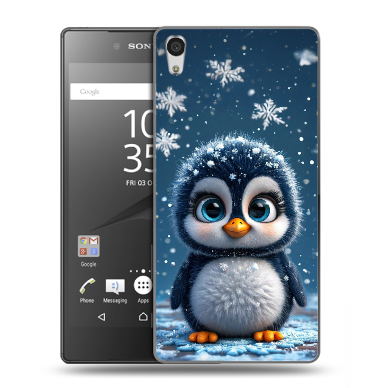 Пластиковый чехол на Sony Xperia Z5 Premium с принтом Новый год Пластиковый чехол на Sony Xperia Z5 Premium с принтом Новый год