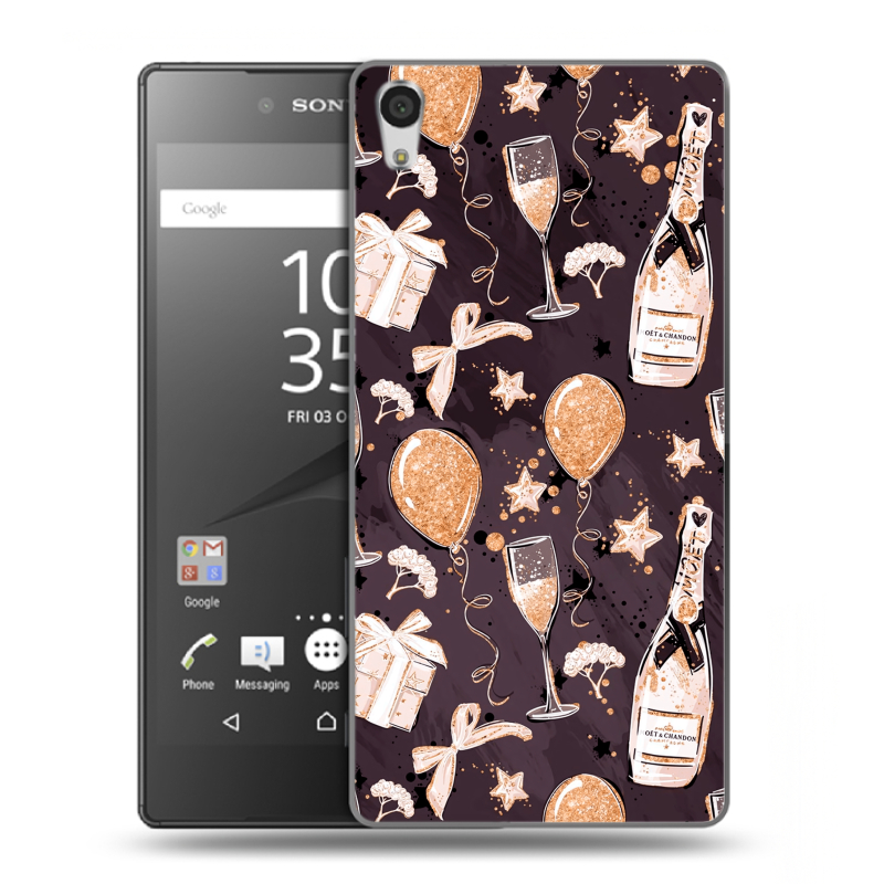 Пластиковый чехол на Sony Xperia Z5 Premium с принтом Новый год Пластиковый чехол на Sony Xperia Z5 Premium с принтом Новый год