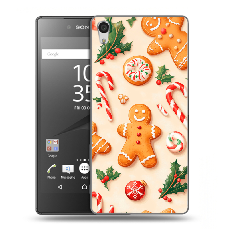 Пластиковый чехол на Sony Xperia Z5 Premium с принтом Новый год Пластиковый чехол на Sony Xperia Z5 Premium с принтом Новый год
