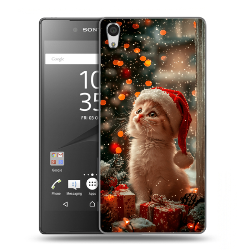 Пластиковый чехол на Sony Xperia Z5 Premium с принтом Новый год Пластиковый чехол на Sony Xperia Z5 Premium с принтом Новый год