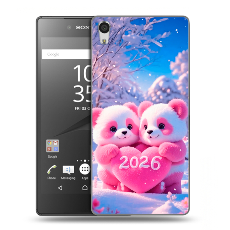 Силиконовый чехол на Sony Xperia Z5 Premium с принтом Новый год Силиконовый чехол на Sony Xperia Z5 Premium с принтом Новый год