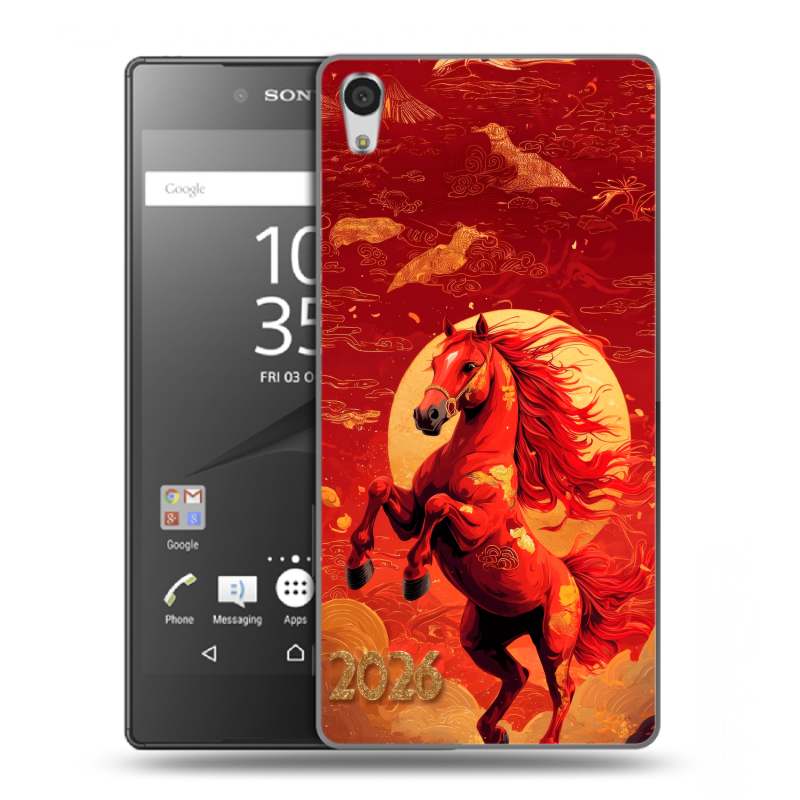 Силиконовый чехол на Sony Xperia Z5 Premium с принтом Новый год Силиконовый чехол на Sony Xperia Z5 Premium с принтом Новый год